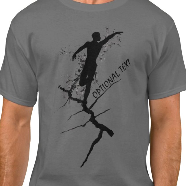 MALE DANCER SILHOUETTE T-Shirt (Male dancer silhouette t shirt.  )