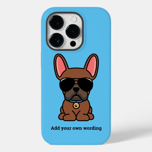 Male Red Fawn French Bulldog capas de iphone de Ca (Verso)