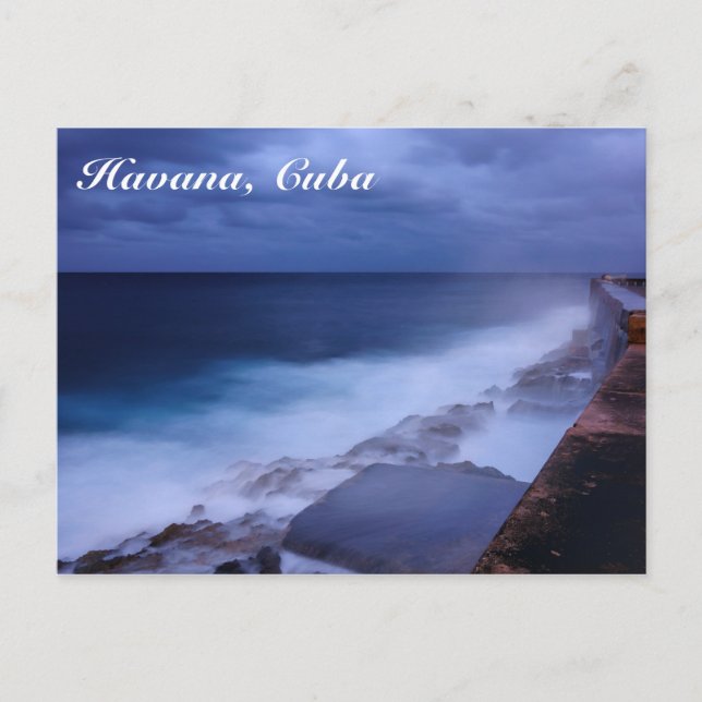 Malecon em Havana, Cuba cartão postal (Frente)