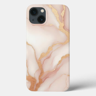 Maleta Blush Pink Marble iPhone 13 com Veias Doura