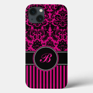Maleta de ar iPad preto, cor-de-rosa com faixa de