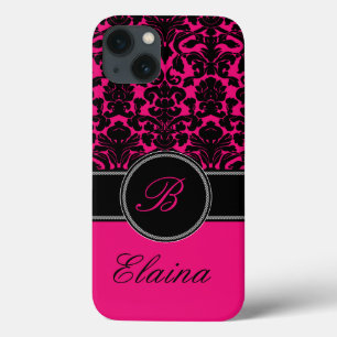 Maleta de ar iPad, preto e branco, cor-de-rosa mon