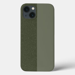 Maleta de Textura Dividida Verde do Moss iPhone 13