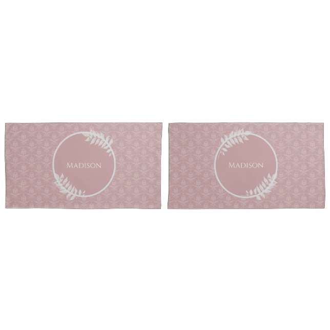 Maleta do Travesseiro Elegante rosa para danos (Frente - conjunto)