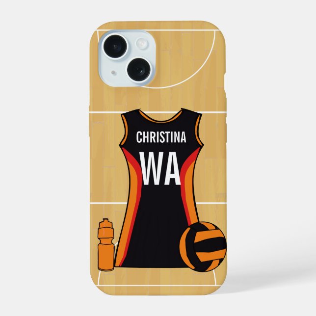 Maleta inteligente personalizada para netball (Verso)