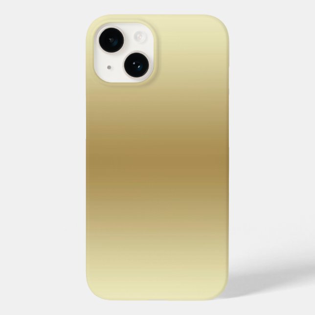 Maleta iPhone 14/iPad Dourada Elegante (Verso)