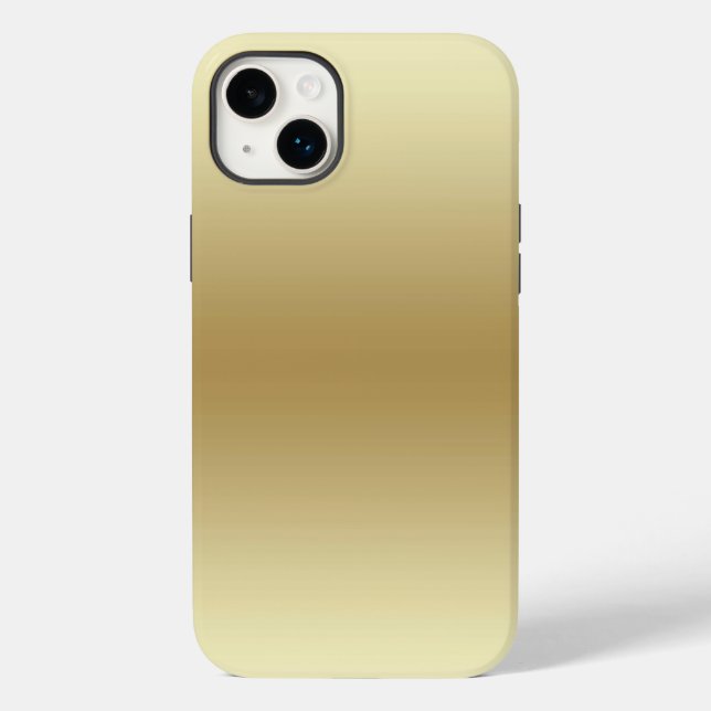 Maleta iPhone 14/iPad Dourada Elegante (Verso)