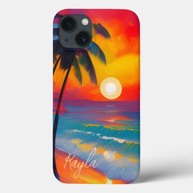 Maleta iPhone/iPad Personalizada do Sunset Beach V (Verso)