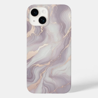 Maleta Marble iPhone 14 lavanda com Veias Prateada