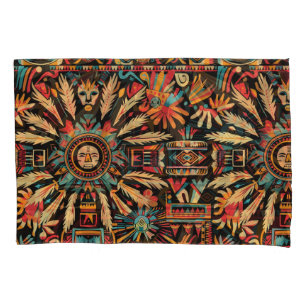 Maleta-padrão de "Aztec Dream" em Ciano Suave