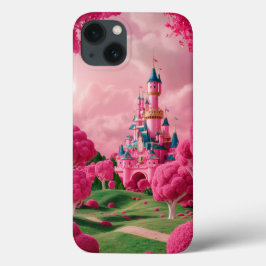 Maleta rosa iPhone 13 com estilo Lego