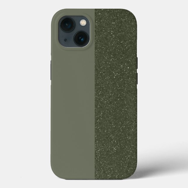Maleta Vertical Personalizada iPhone Verde 13 Caso (Verso)