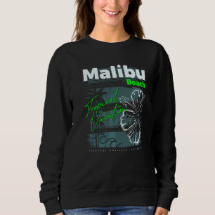 Malibu Beach California Novelty Graphic Camisetas