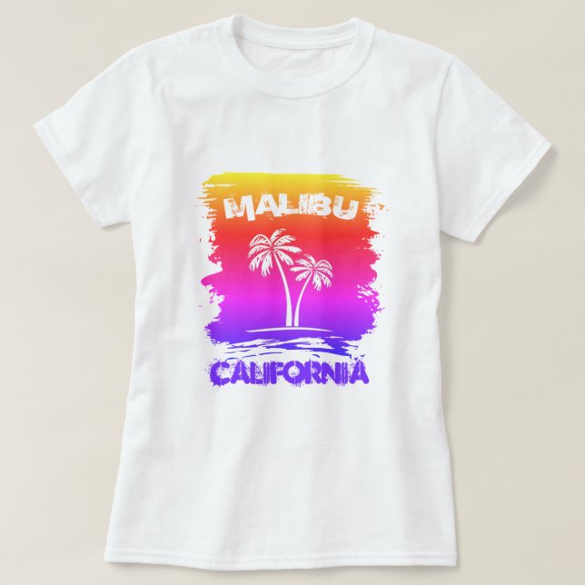 Malibu California T-Shirt (Frente do Design)