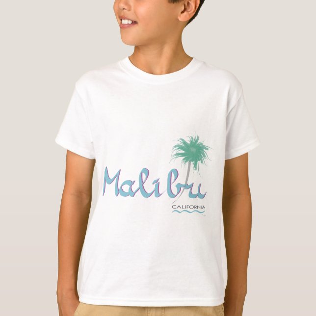Malibu, o t-shirt do miúdo de CA (Frente)