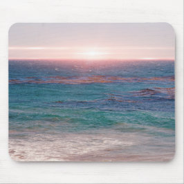 Malibu Ocean Sunset Beach Art Mouse Pad