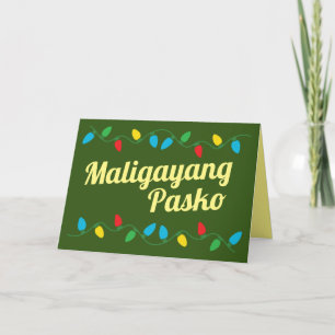 Maligayang Pasko   Cartão de Natal Filipinas