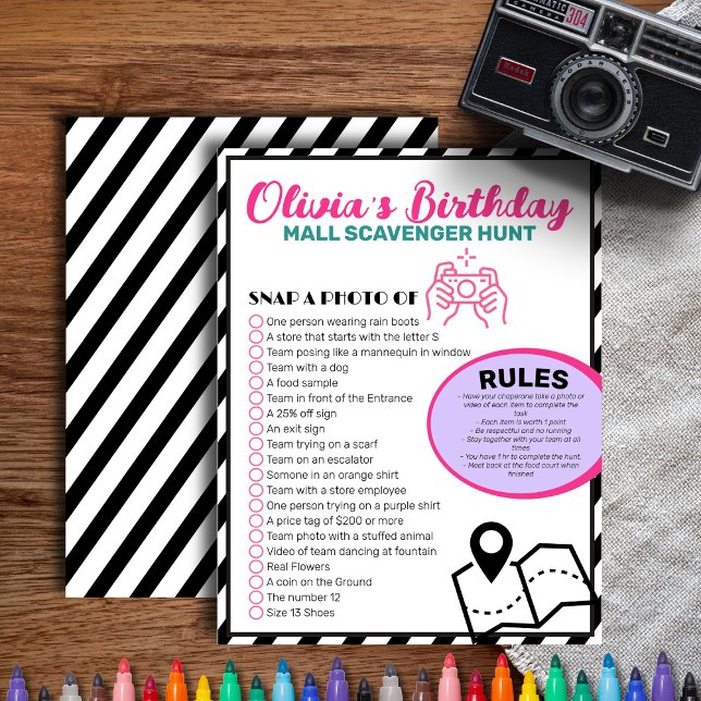 Mall Scavenger Hunt, Rapariga Adolescente de Jogo  (Criador carregado)