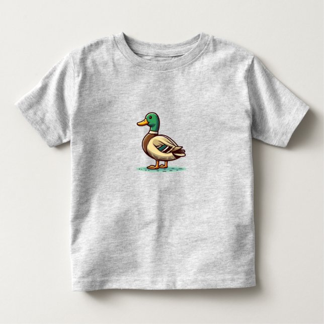 Mallard Duck bird Toddler Fine Jersey T-Shirt (Frente)