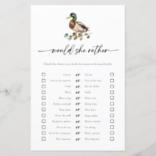Mallard Duck Ela Preferencialmente Jogo De Chá de