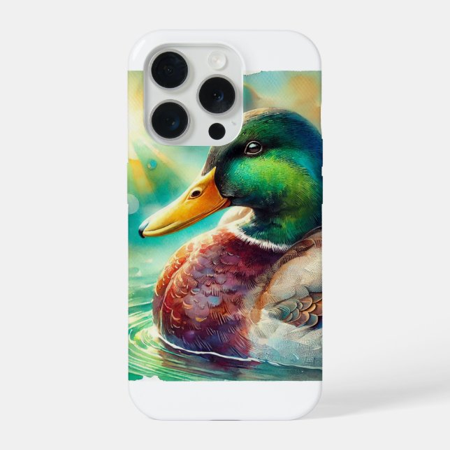 Mallard Duck in Radiant Waters 230824AREF113 - Wat (Verso)