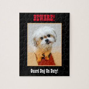 Malshi Funny Guarda Cachorro Jigsera Quebra-cabeça