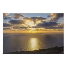 Malta Sunset Over The Mediterranean Sea Paradise