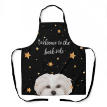 Maltipoo Apron Bem-vindo ao Latido Engraçado Cão