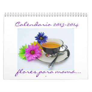 Mama 2013-2014 de Calendario flores para do