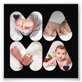 Mama 4 x Oferta de Colagem de Fotos para Mães, Mãe