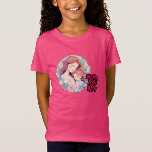 MAMA AMOR BEBÊ" Camiseta Gráfica - Uma Obrigação S