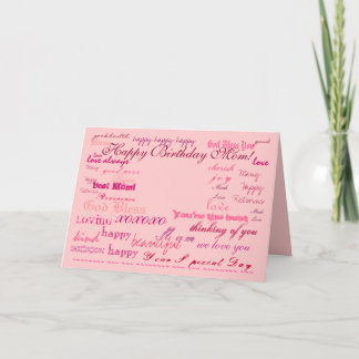 "Mamã do feliz aniversario!" cartão