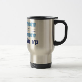 Mamã do futebol para uma caneca de aço inoxidável