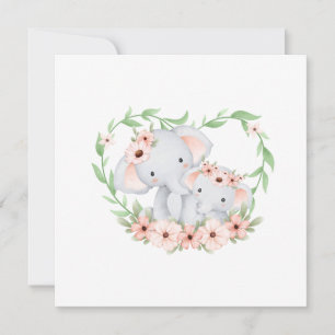 Mama e cartão de bebê