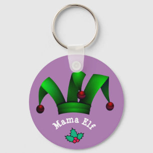 Mama Elf Chaveiro - Presente de Natal Personalizad
