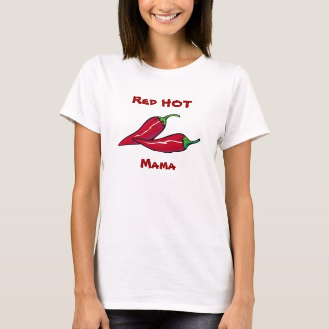 Mama encarnado T-shirt (Frente)