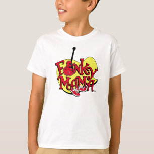 Mama Funky amarelo Miúdo Camisa