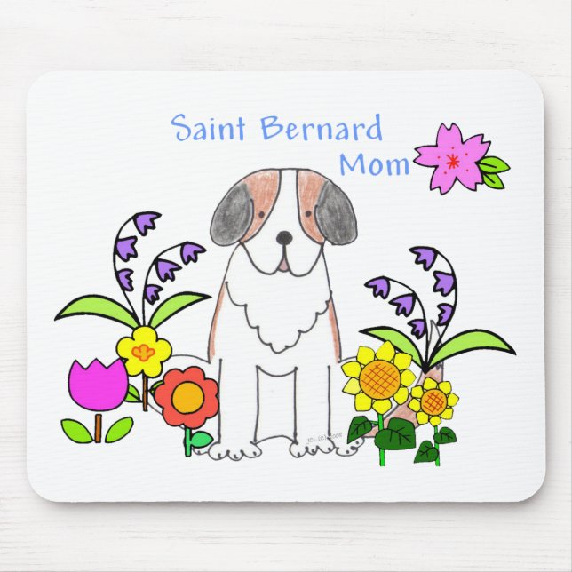 Mamã Mousepad de St Bernard (Frente)