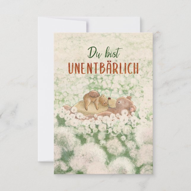 Mama Muttertag du bist unentbärlich (Frente)