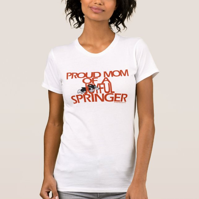 Mamã orgulhosa de uma camisa alegre da colher de (Frente)