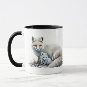 Mama Raposa Ártica e Caneca do Filhote