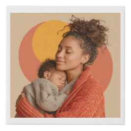 Mama Recém-Nascida Canvas Personalizado Falso Envo