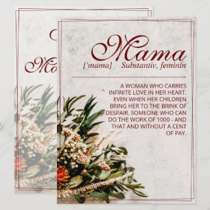 Mama - simplesmente insubstituível - Buquê