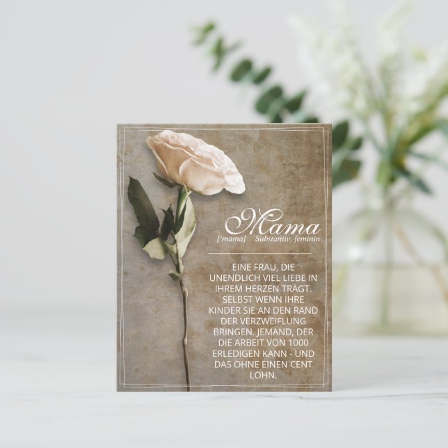 Mama - simplesmente insubstituível - vintage (Em pé/Frente)