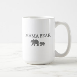 "Mama Ursa" Caneca de Café Urso e Filhote