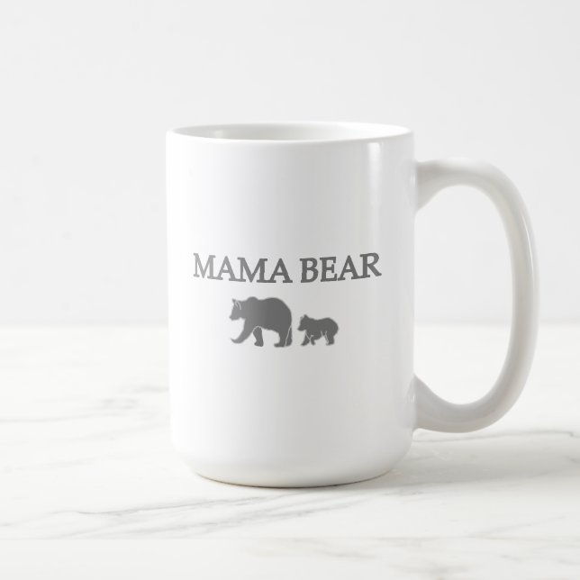 "Mama Ursa" Caneca de Café Urso e Filhote (Direita)