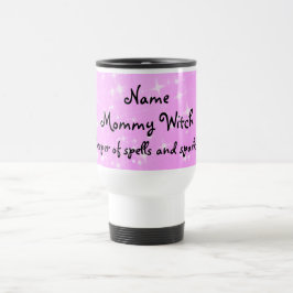 Mamãe bruxa personalizada Caneca de viagem
