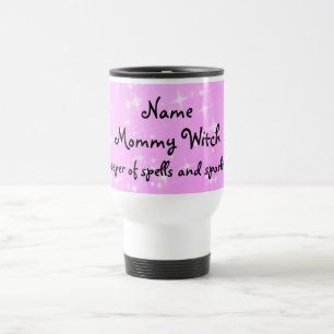 Mamãe bruxa personalizada Caneca de viagem