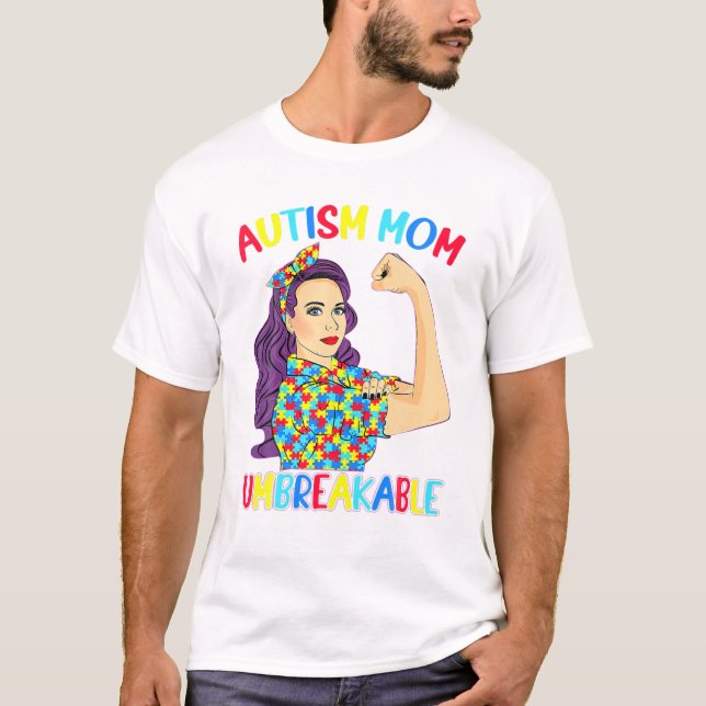 Mamãe camisa Inseparável Autismo (Frente)