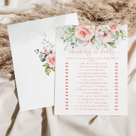 Mamãe cor-de-rosa ou jogo de chá de fraldas azul